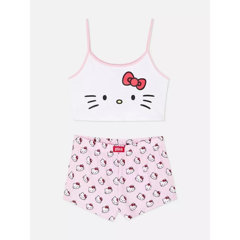 Hello Kitty Cami And Shorts PJ Set